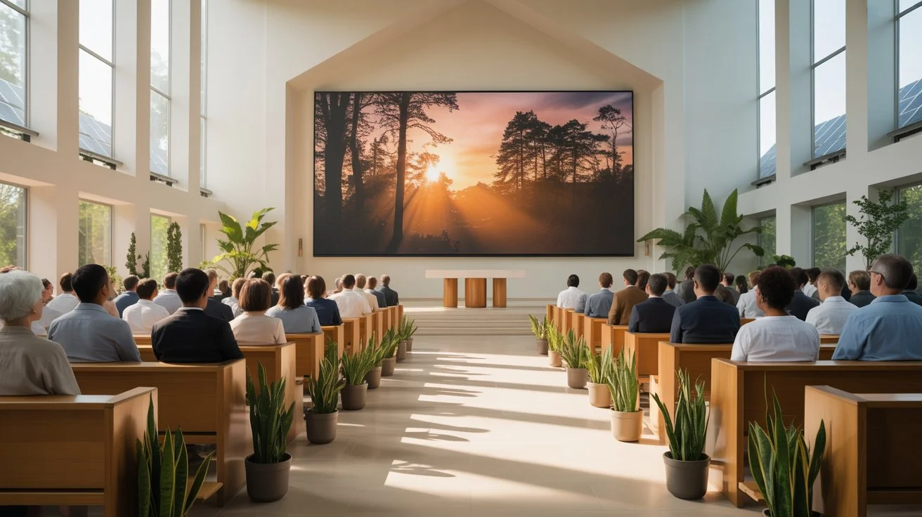 Eco-Friendly LED Screens: The Future of Sustainable Church Services