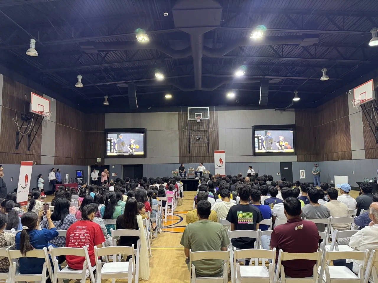 Gymnasium audio installation at BAPS Chino Hills by Unity Logics &ndash; photo 2