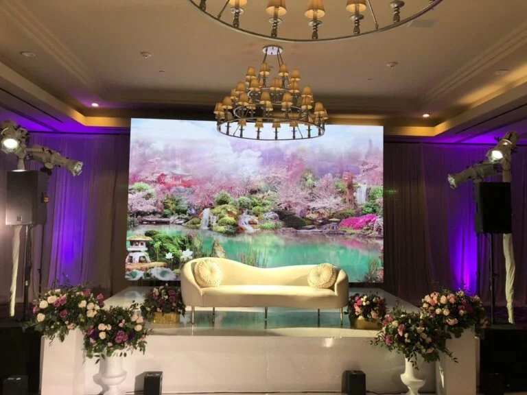 Wedding Reception LED Wall – DoubleTree Anaheim