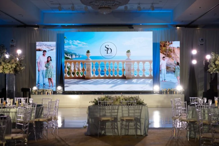 Wedding Reception LED Wall & Lighting – Hotel Zessa, Santa Ana