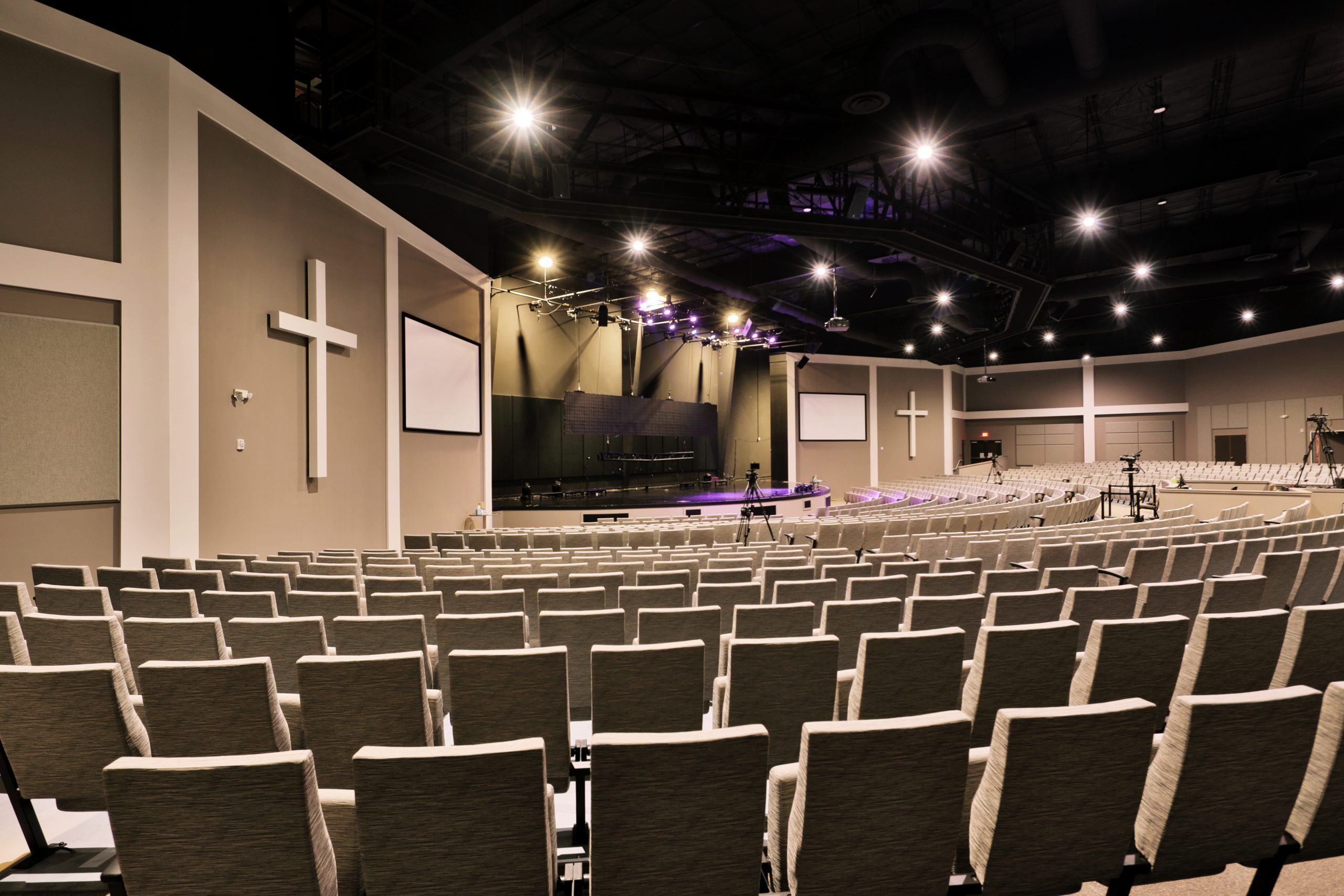 Church Assembly Hall with Lighting, Audio and Projection