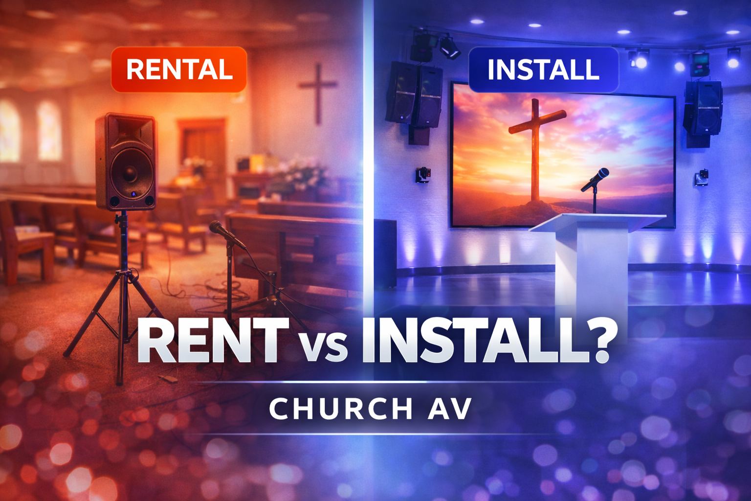 Does Your Church Need a Permanent AV Installation or Rental?