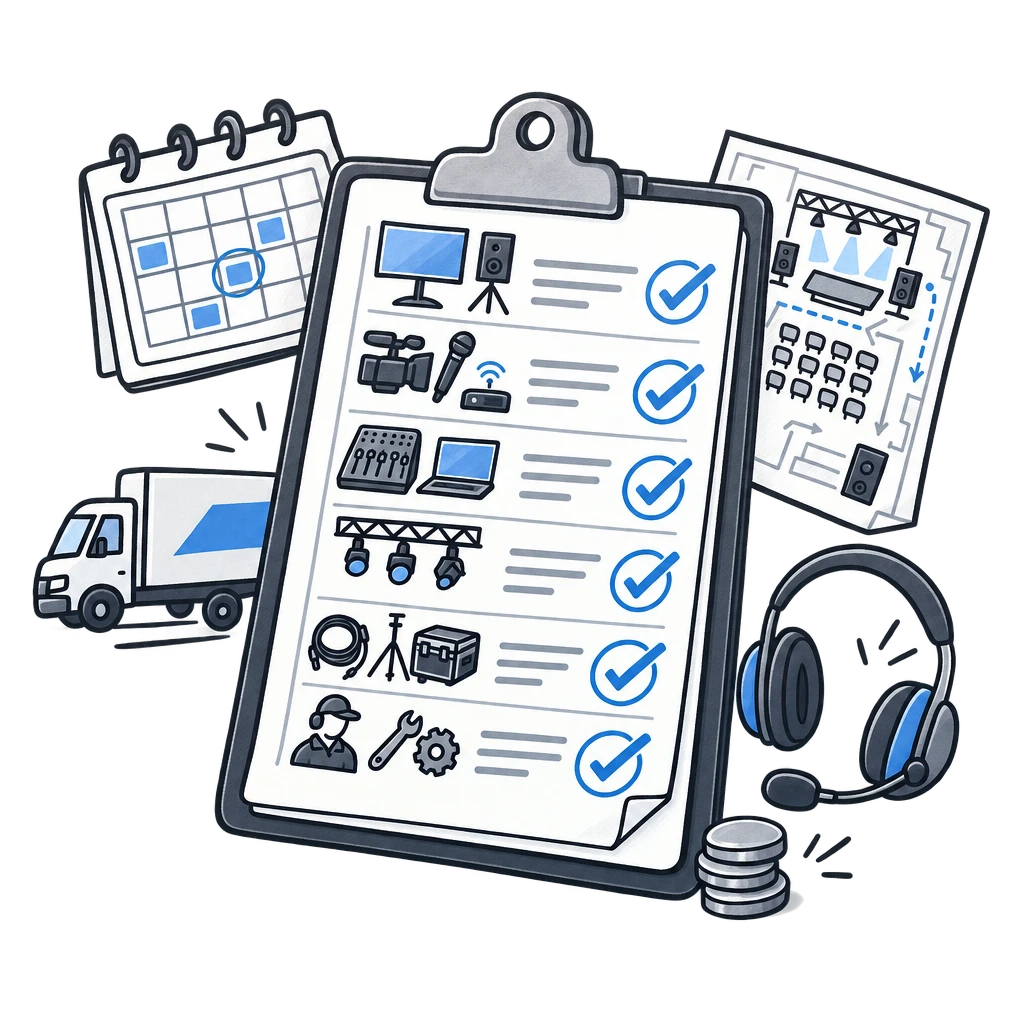 AV rental process 03 quote planning