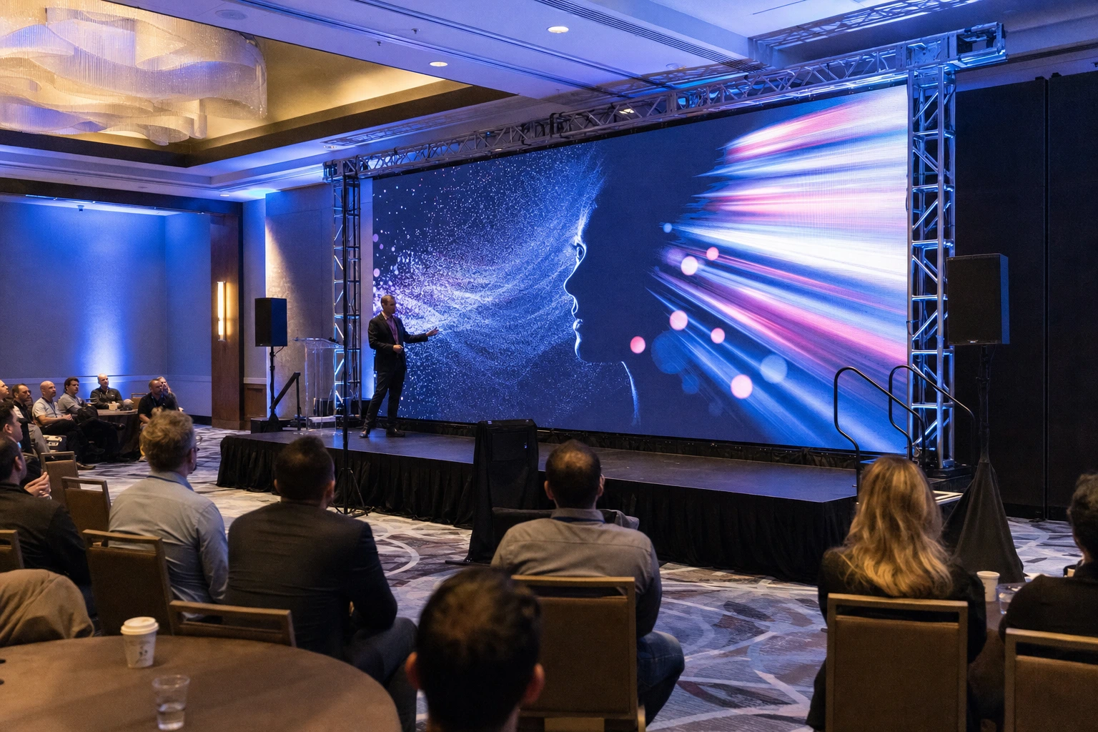 Indoor LED video wall