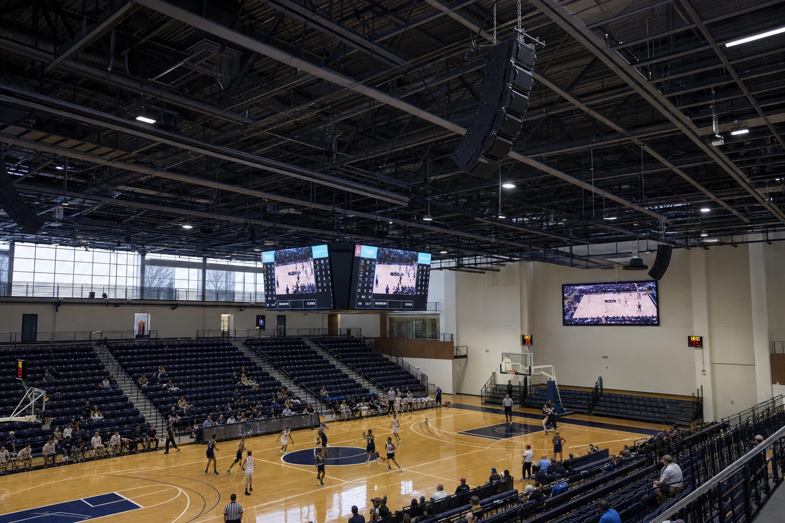 LED display in an arena