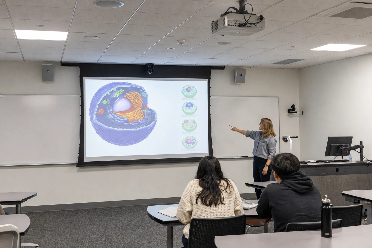 LED display in a classroom