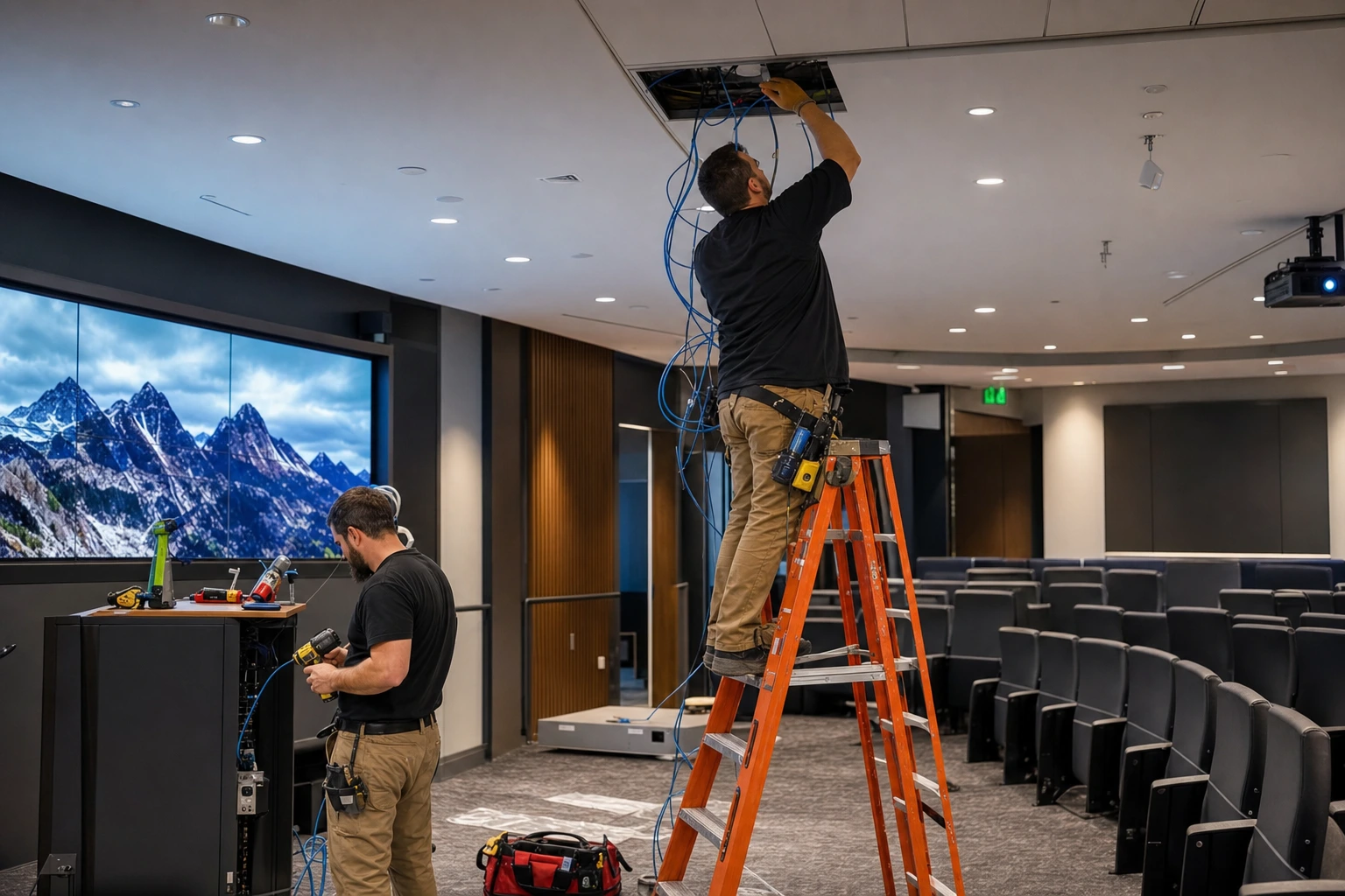 Installation process installation cabling