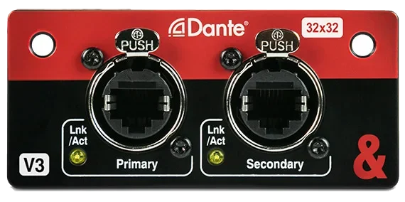 Allen & Heath SQ Dante 32×32 Card