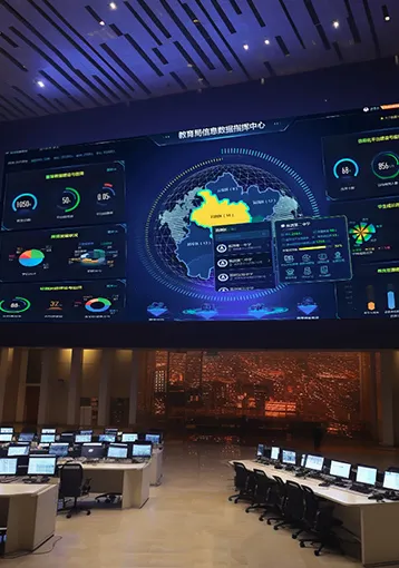 Command center LED display application