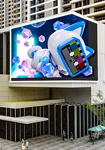 Commercial building LED display application