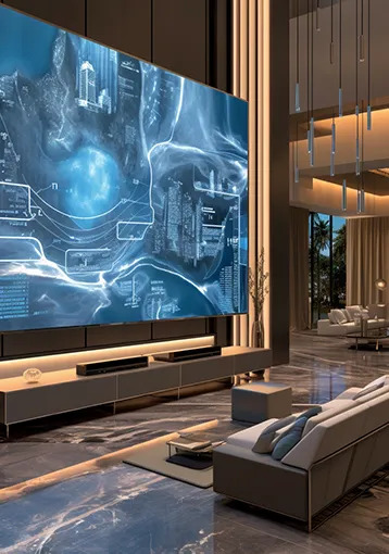 Home cinema LED display application
