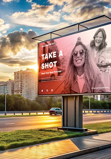 Outdoor advertising LED display application