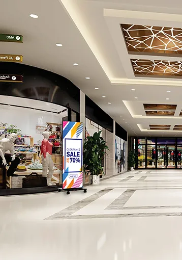 Retail store LED display application