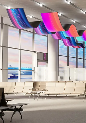 Airport LED display application