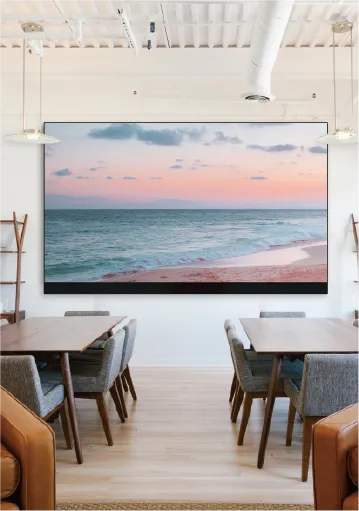 Break Room LED display application